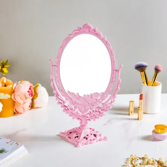Picture of Vintage Ornate Double Sided Mirror Pink