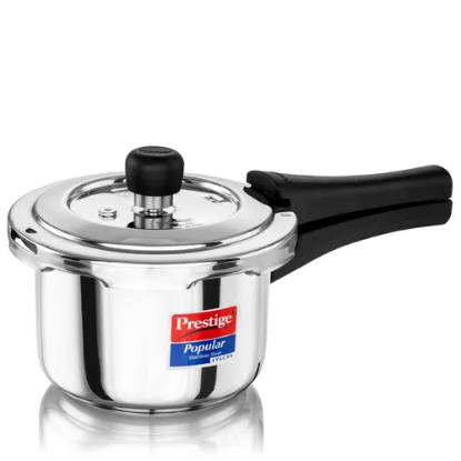 Picture of Prestige Svachh Popular Spillage Control Stainless Steel Pressure Cooker, (Silver)