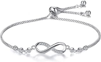 Picture of Infinity Shape Cubic Zirconia Diamond Bracelet