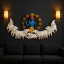 Picture of ZXC Metal Krishna Playing Basuri With Cow Wall Decor