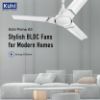 Picture of BLDC Ceiling Fan with 5 Year Warranty BLDC Motor with Remote 1200 mm Ceiling Fan  (5 Star | White | Pack of 1)