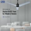 Picture of Orient Electric BLDC with Remote BEE Star Rated with 3 Year Warranty BLDC Motor with Remote 1200 mm Ceiling Fan  (5 Star | White | Pack of 1)