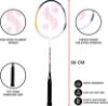 Picture of Silver's FIRE Badminton Combo- 2 Rackets with Feather Shuttle Pack of 3 Badminton Kit  (NA)