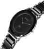 Picture of Titan Edge Black Dial Silver Steel & Black Ceramic Strap Analog Watch - For Men 3317QM01,NT1878KD01,1878KD01