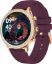 Picture of AMOLED Display Music & Fitness BT Calling Luxury Design girls Smartwatch  (Maroon Strap, Regular Size)