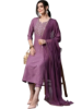 Picture of Women Viscose Rayon Kurti Pant Dupatta Sets