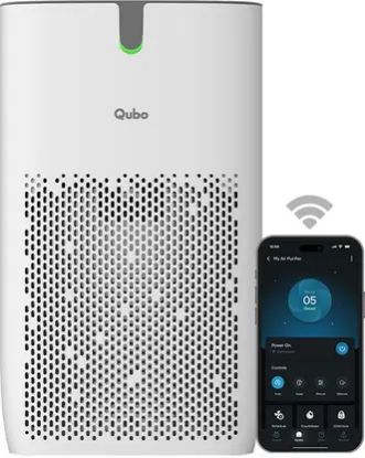 Picture of Qubo Smart Air Purifier Q400 | 400 Sqft | HEPA 13 | App & Voice Control Room Air Purifier  (White)