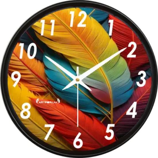 Picture of ARTPORIUM Analog 27 cm X 27 cm Wall Clock  (Black, With Glass, Standard)