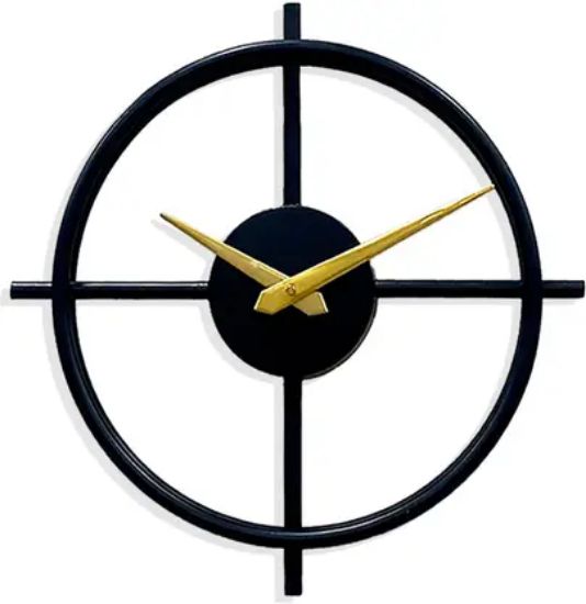 Picture of Analog  Wall Clock  (Black, Without Glass, Standard)