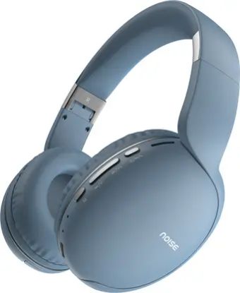 Picture of Noise TWO with 50 Hours Playtime, Low latency (up to 42ms), and Dual pairing Wireless Bluetooth  (Serene Blue, On the Ear)